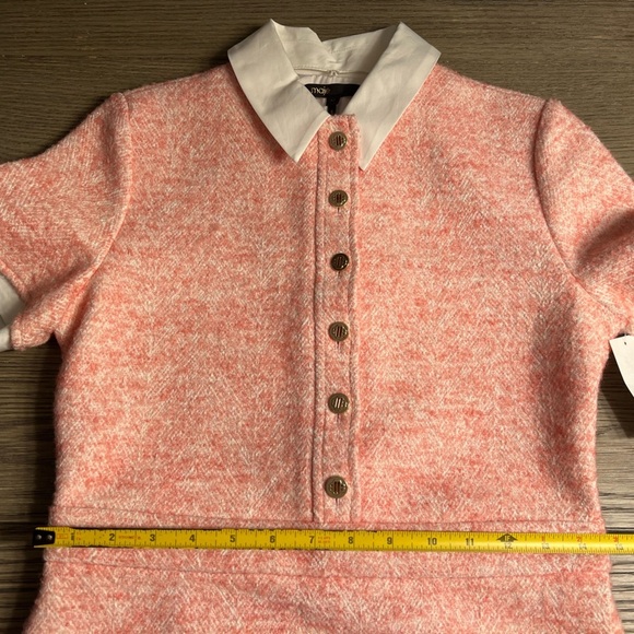 Maje Ranello Collared Mini Dress in Pink sz FR 34 XS 450$ - Picture 15 of 17